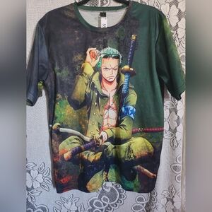 💲 Anime Tee - One Piece Zoro Graphic Tee - XL